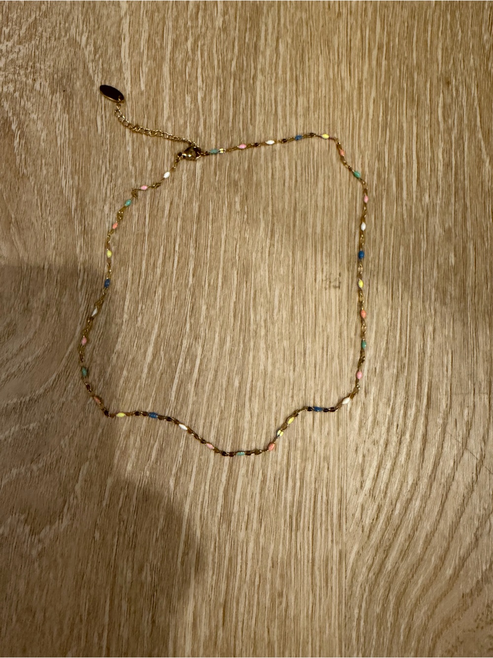 Gold-Tone Multicolor Bead Choker Necklace - Women's Jewelry
